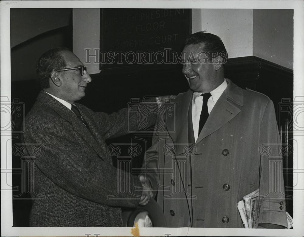 1951 Press Photo Atty David Jacobson Patrolman David Sexton - RSL40201 - Historic Images