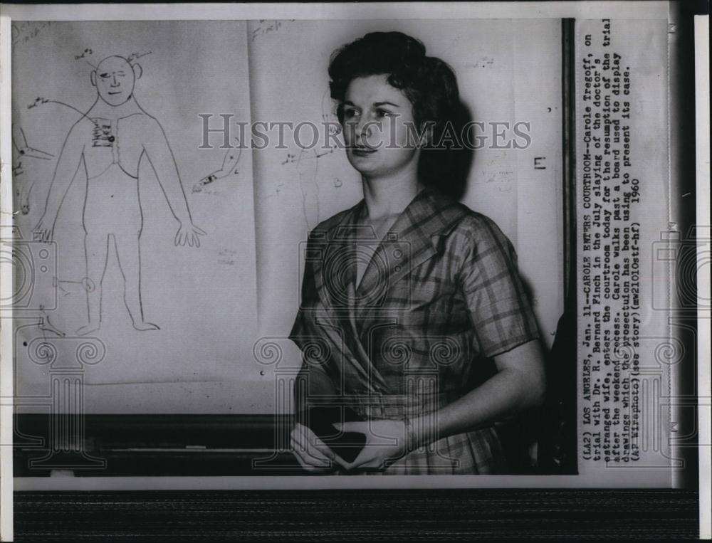 1960 Press Photo Carole Tregoff on trial for a murder - RSL98975 - Historic Images