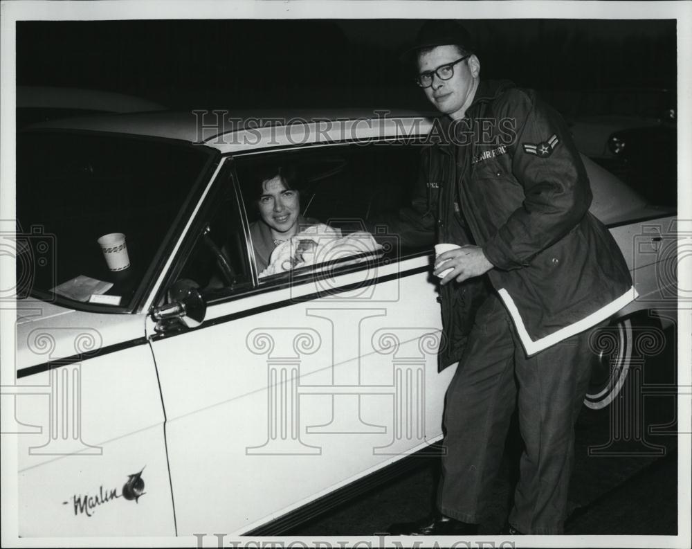 1966 Press Photo A2C David Moreland, 817th Transportation Squadron, Pease AFB - Historic Images