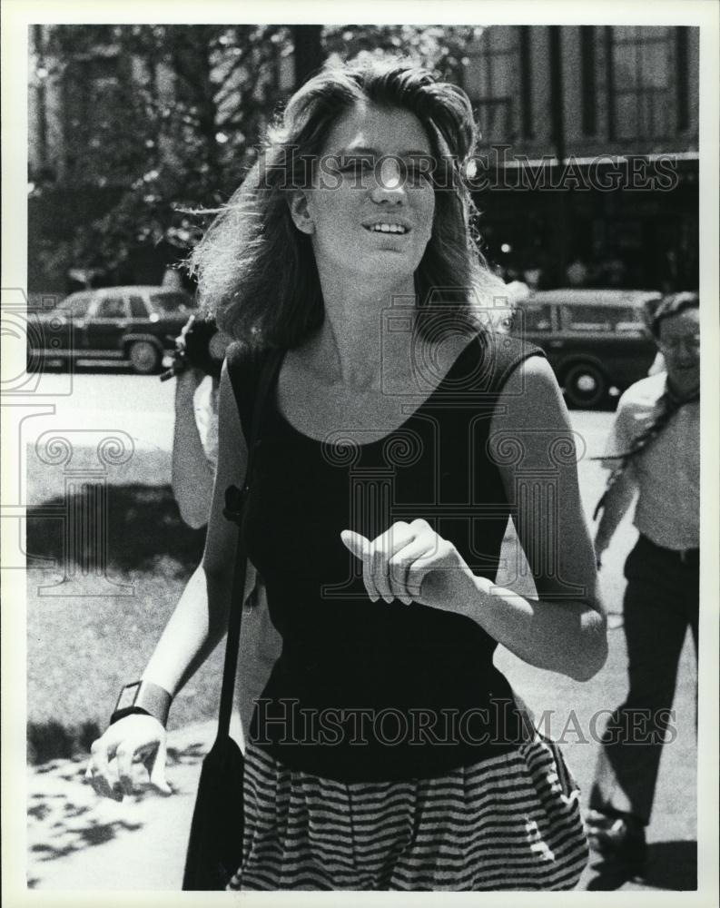 1985 Press Photo Cosima Von Bulow Daughter of Claus Von Bulow is Not Guilty - Historic Images