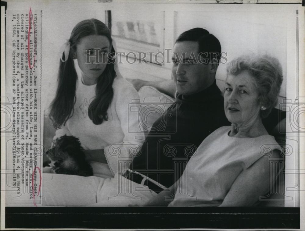 1970 Press Photo Army Capt and Mrs Thomas K, Willingham, MrsCarol Willingham - Historic Images