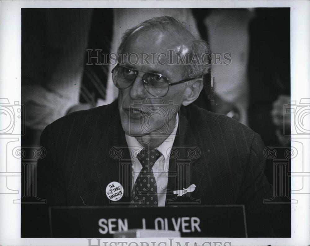 1991 Press Photo Senator John Olver - RSL87311 - Historic Images