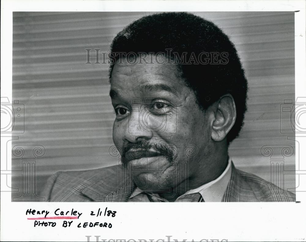 1988 Press Photo NAACP President Henry Carley - RSL66815 - Historic Images