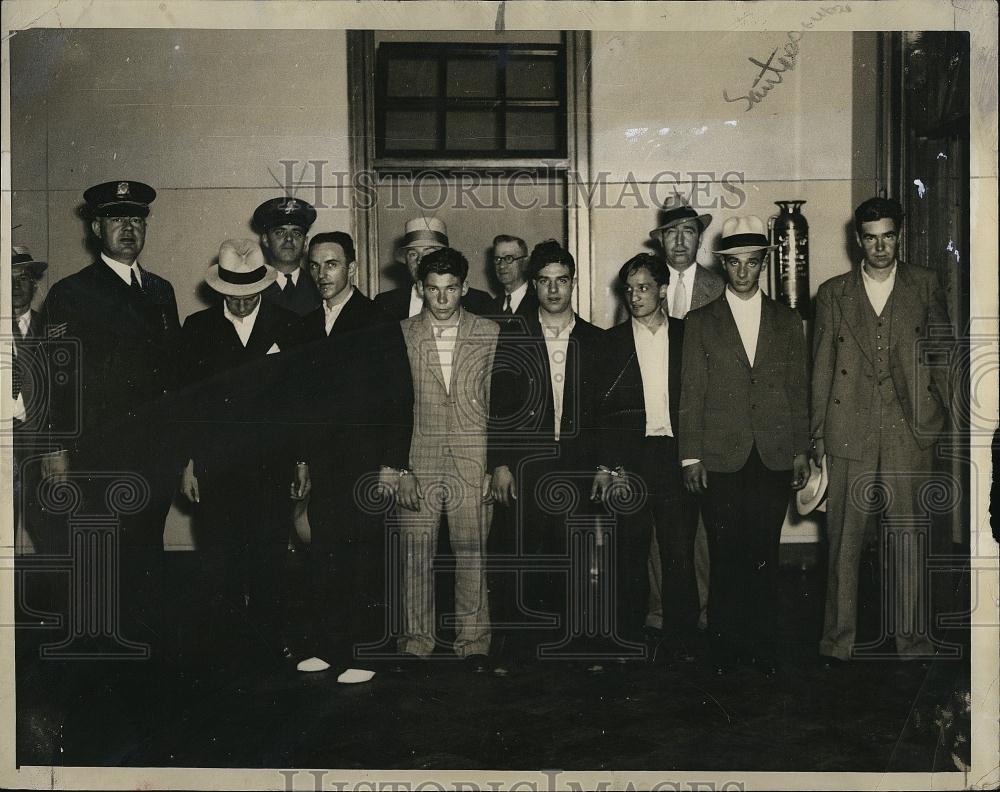 1954 Press Photo Segt Leonald Frank Leeney, John J Carroll George Brroks, - Historic Images