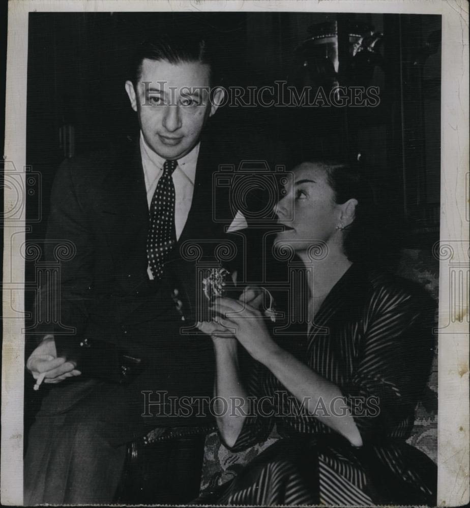 1950 Press Photo Billy Rose, Impresario, Lyricist, Eleanor Holm - RSL80119 - Historic Images