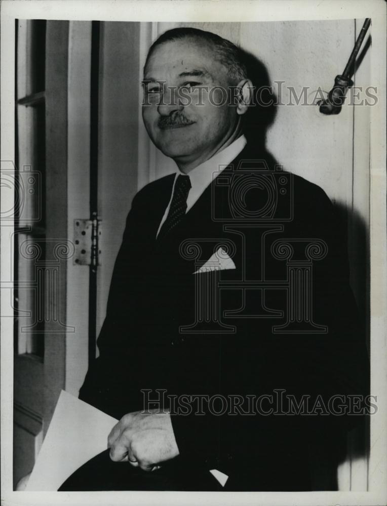 1946 Press Photo Czechoslovakian Ambassador Juraj Slavik White House Washington - Historic Images