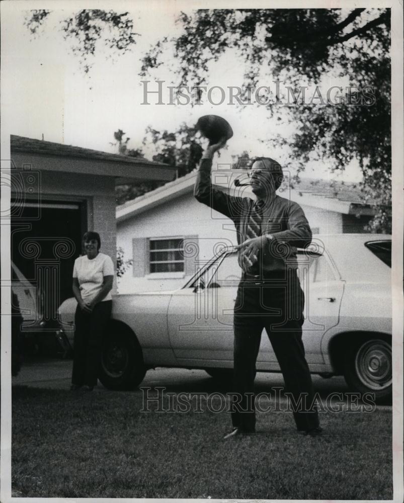 1971 Press Photo Jim Troke Little League Flag Football - RSL95205 - Historic Images