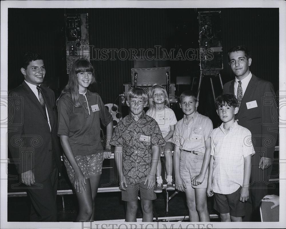 1967 Press Photo K Opin of Sack theaters & P Kalill,E Crouse, Arnold,Baumgartner - Historic Images