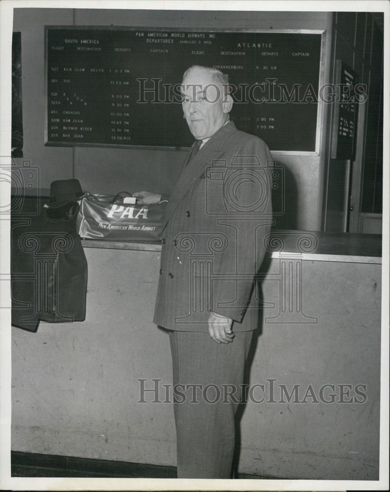 1952 Press Photo Gen James Simmons, Dean of the Harvard School of Public Health - Historic Images