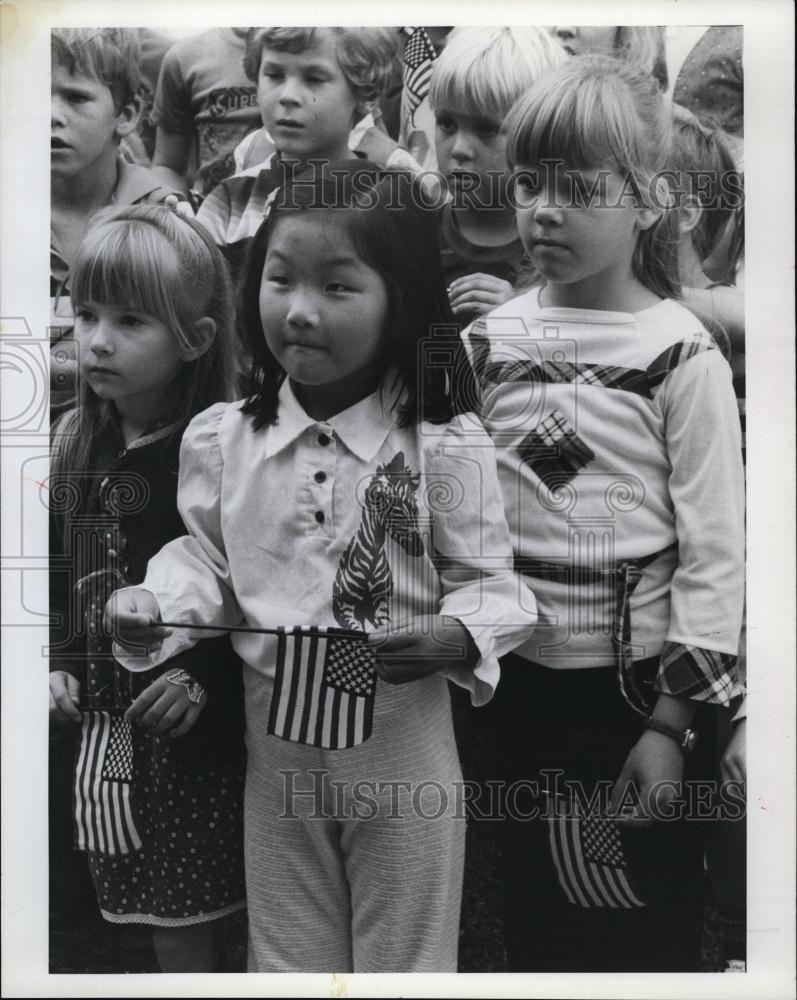 1961 Press Photo First grade pupils Stephanie Pearce Largo Anona Elementary - Historic Images