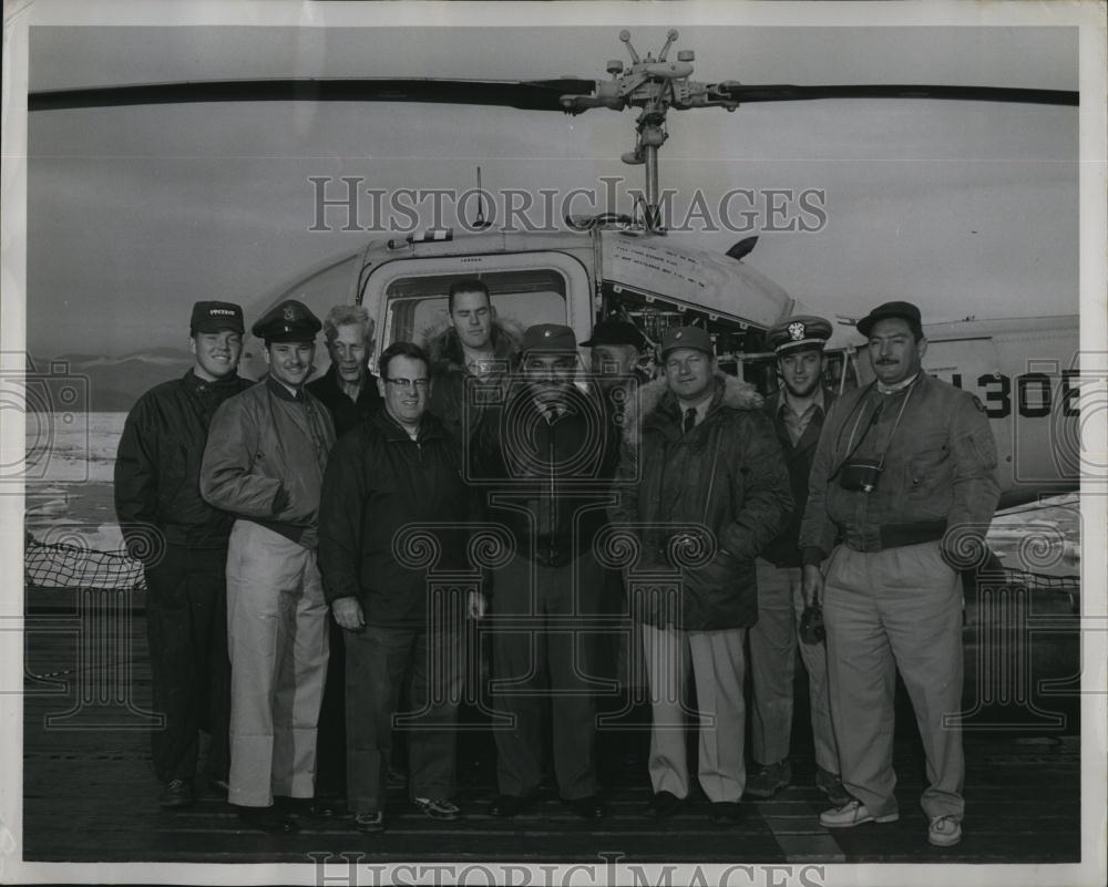 1958 Press Photo Crew of the Navy Ice Breaker Uss Atka - RSL85055 - Historic Images