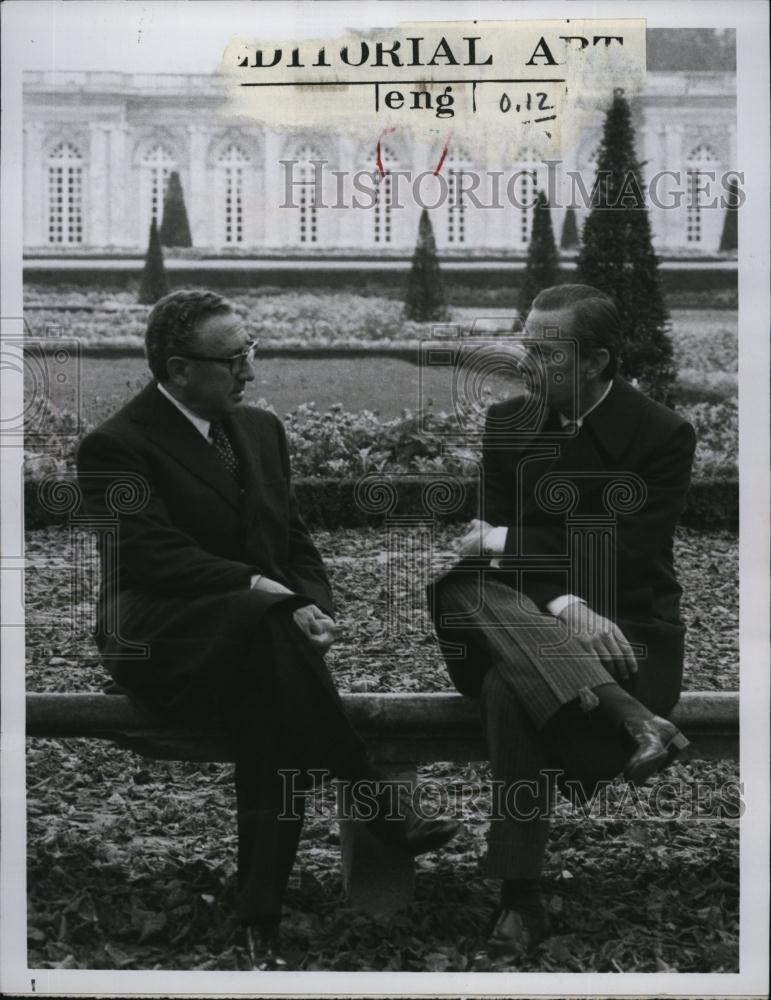 1978 Press Photo David Brinkley Interviews Henry Kissinger - RSL79905 - Historic Images