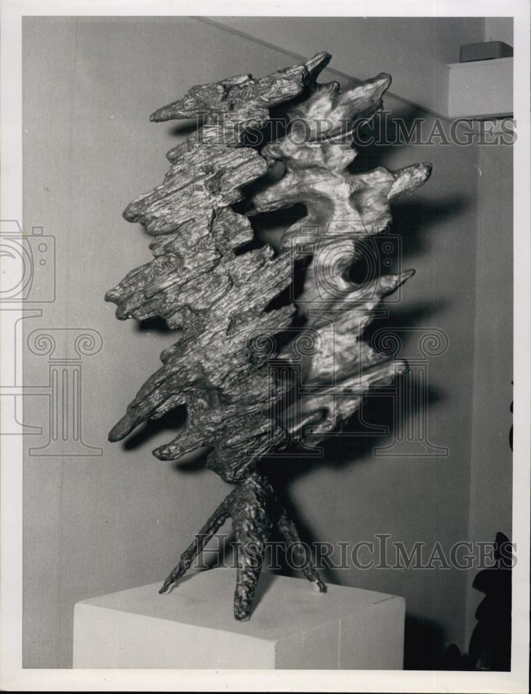 Press Photo Sculpture By John Rood - RSL63821 - Historic Images