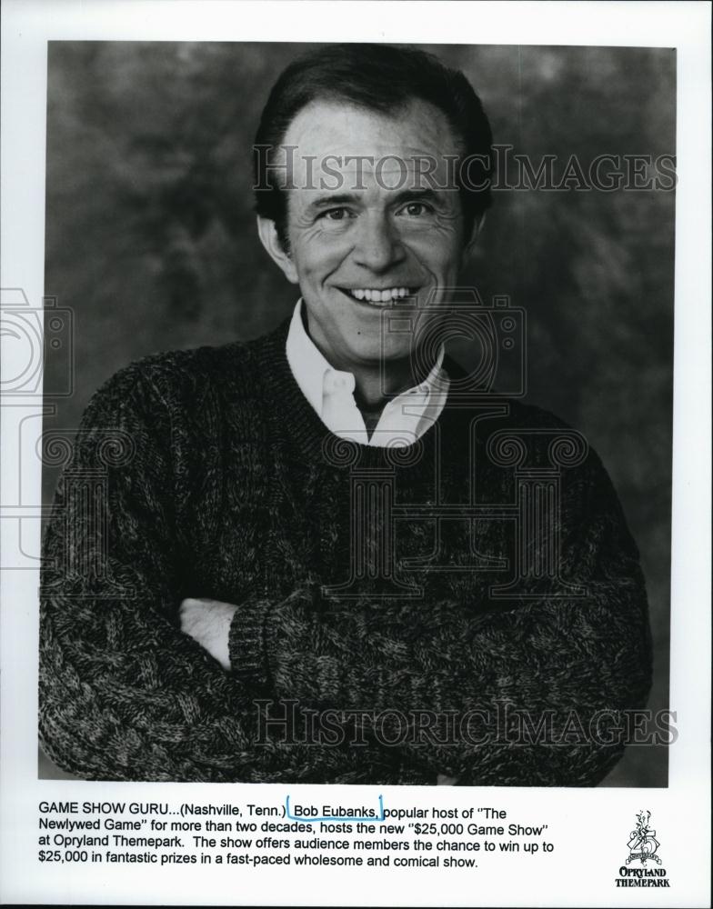 1996 Press Photo Bob Eubanks hosts &quot;The Newlywed Game&quot; - RSL94903 - Historic Images