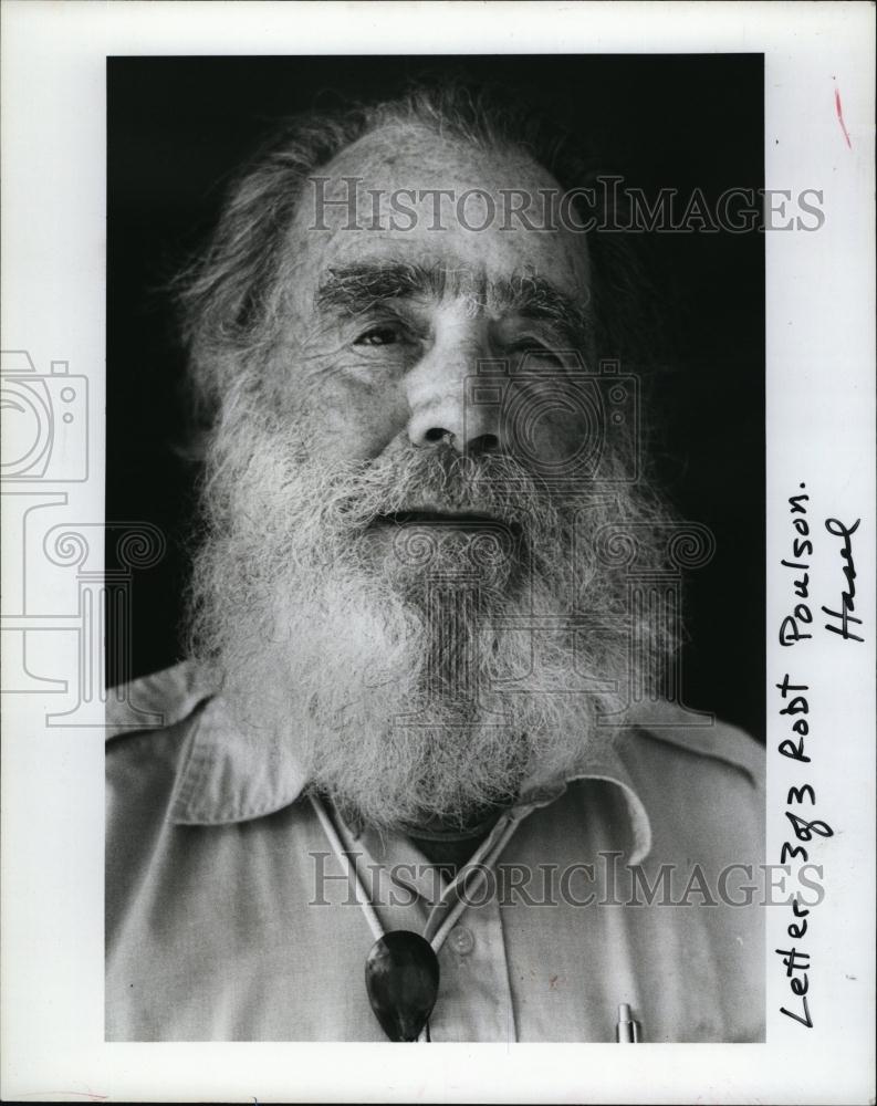 1984 Press Photo Robert Poulson, Late Mail Delivery - RSL92043 - Historic Images