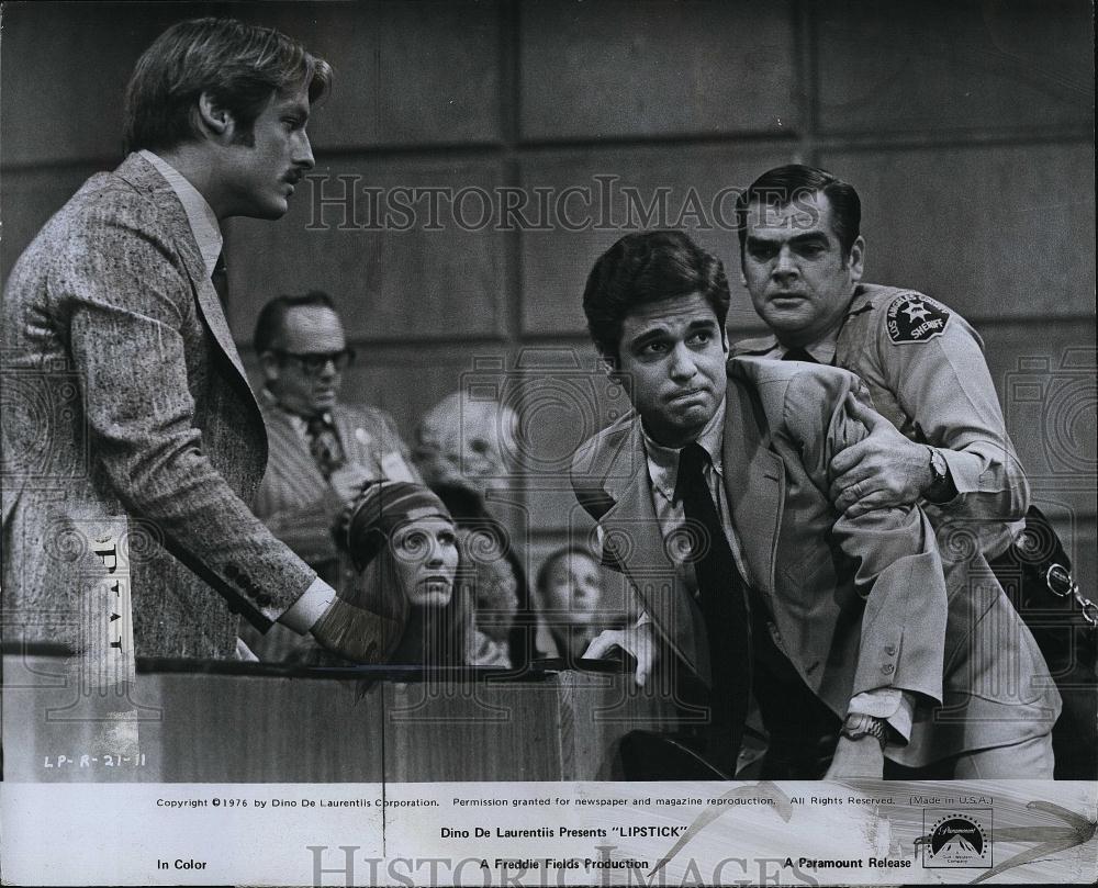 1976 Press Photo "Lipstick" starring Chris Sarandon, Perry King, Anne Bancroft - Historic Images