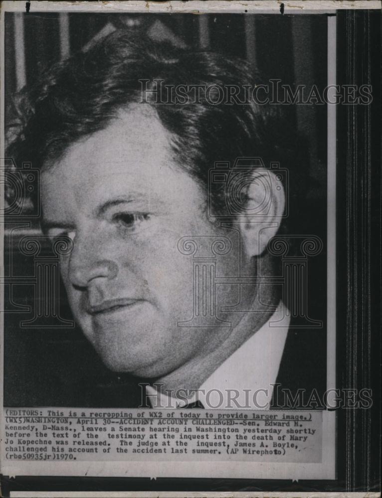 1970 Press Photo Sen Edward Kennedy , Democrat from Mass - RSL92843 - Historic Images