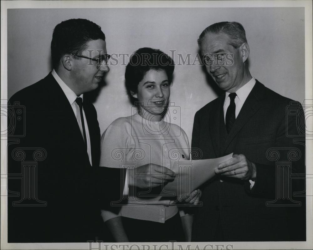 1963 Press Photo French Consul Jean Savelli, Donald R Souza, Connie Demakes - Historic Images