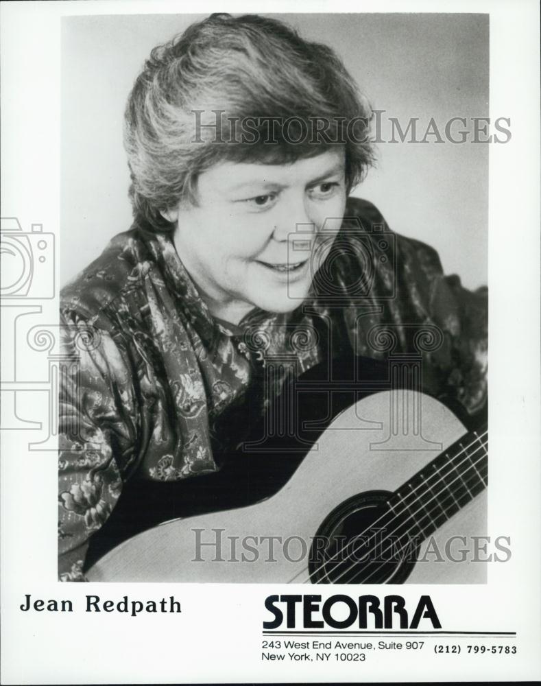 Press Photo Musician, Jean Redpath on Steorra - RSL01233 - Historic Images