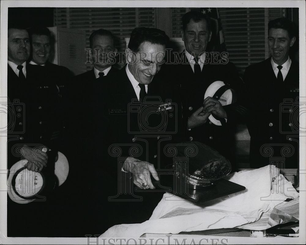 1969 Press Photo Nick Vetromile, Chief Boatswains Mate in Medford, Mass - Historic Images