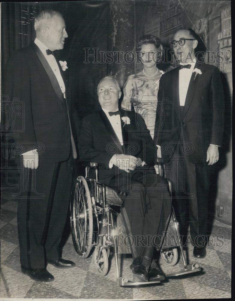 1961 Press Photo Boston Mayor Jack Collins and others - RSL01583 - Historic Images