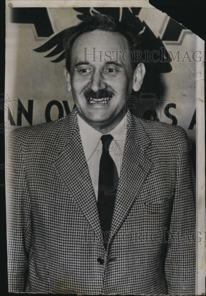 1948 Press Photo Robert Magidoff, American Correspondent, Spy Charges, Russia - Historic Images