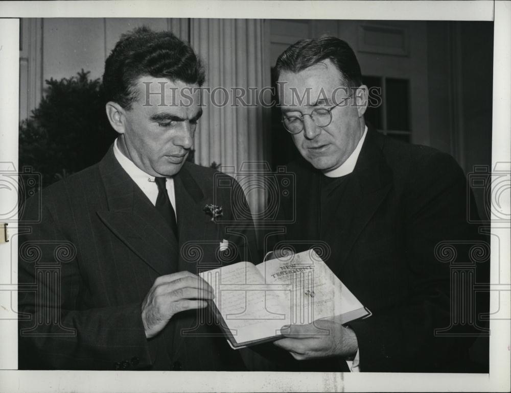 1941 Press Photo Rep James Shanley of Conn &amp; Rev Harry Graham - RSL39649 - Historic Images