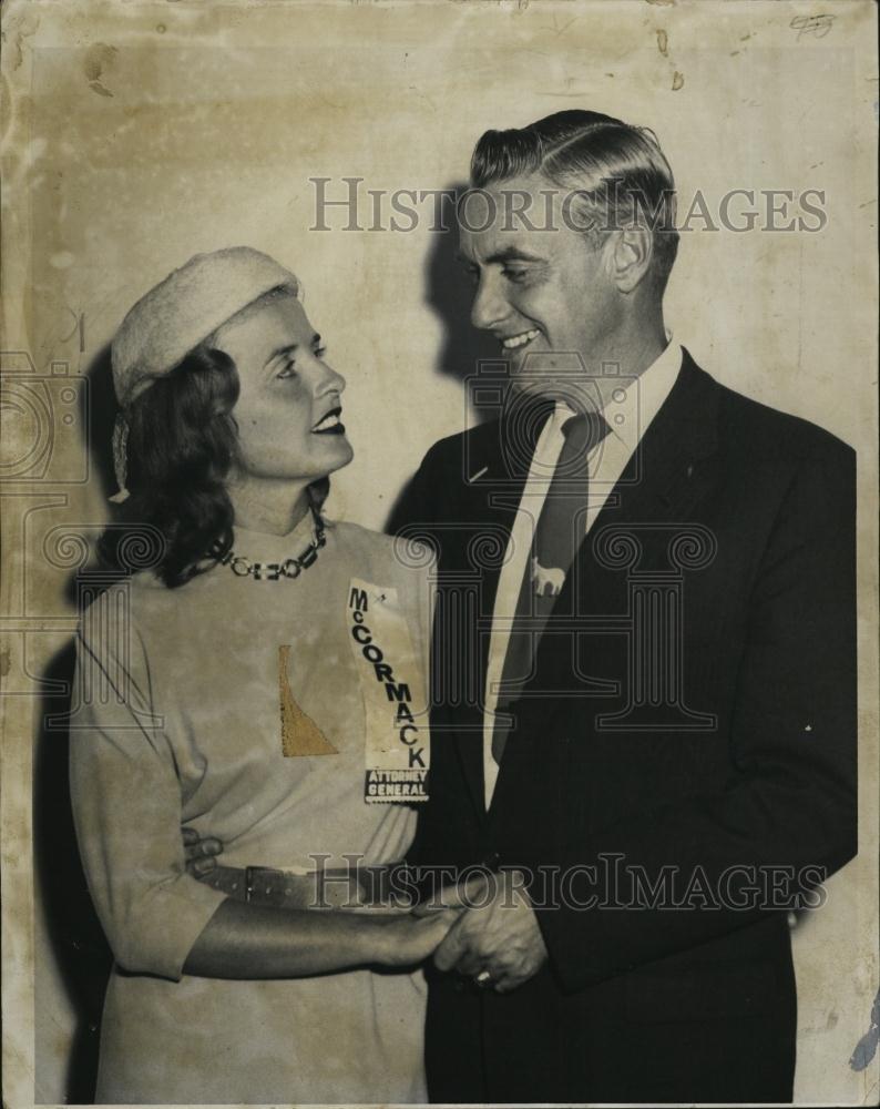 1966 Press Photo Mr &amp; Mrs Ed McCormack Attorney General - RSL45475 - Historic Images