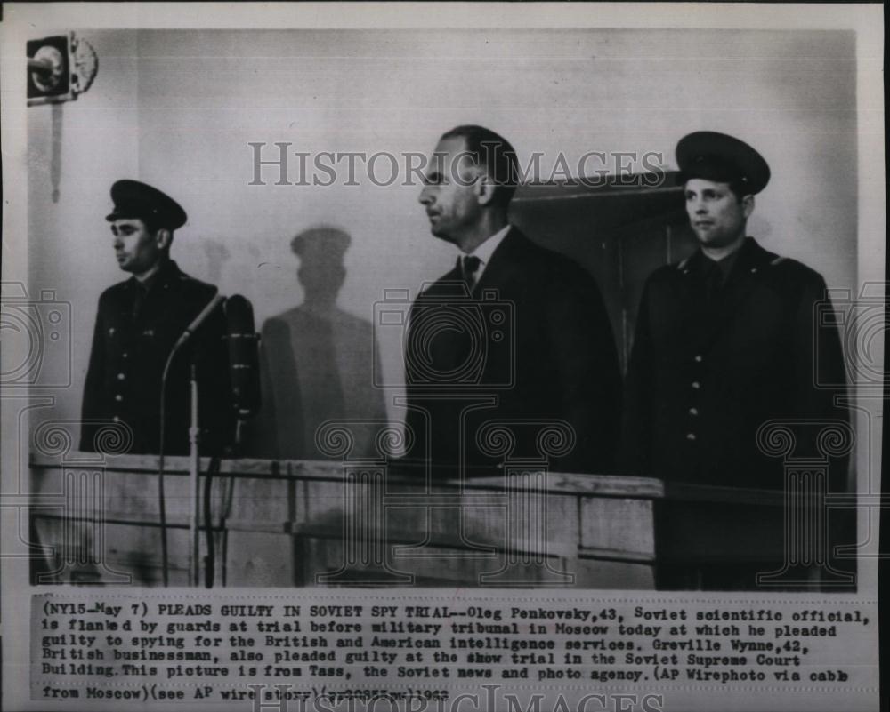 1963 Press Photo Soviet Scientific Official Oleg Penkovsky During Trial - Historic Images