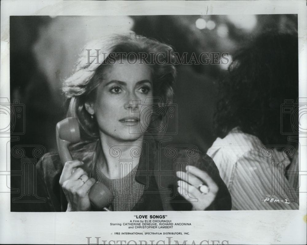 1993 Press of 1985 Photo of French Actress Catherine Deneuve In Love Songs - Historic Images