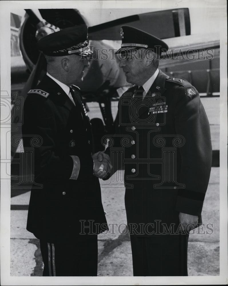 1962 Press Photo General Herbert B Powell, Major General Thomas J Donnelly - Historic Images