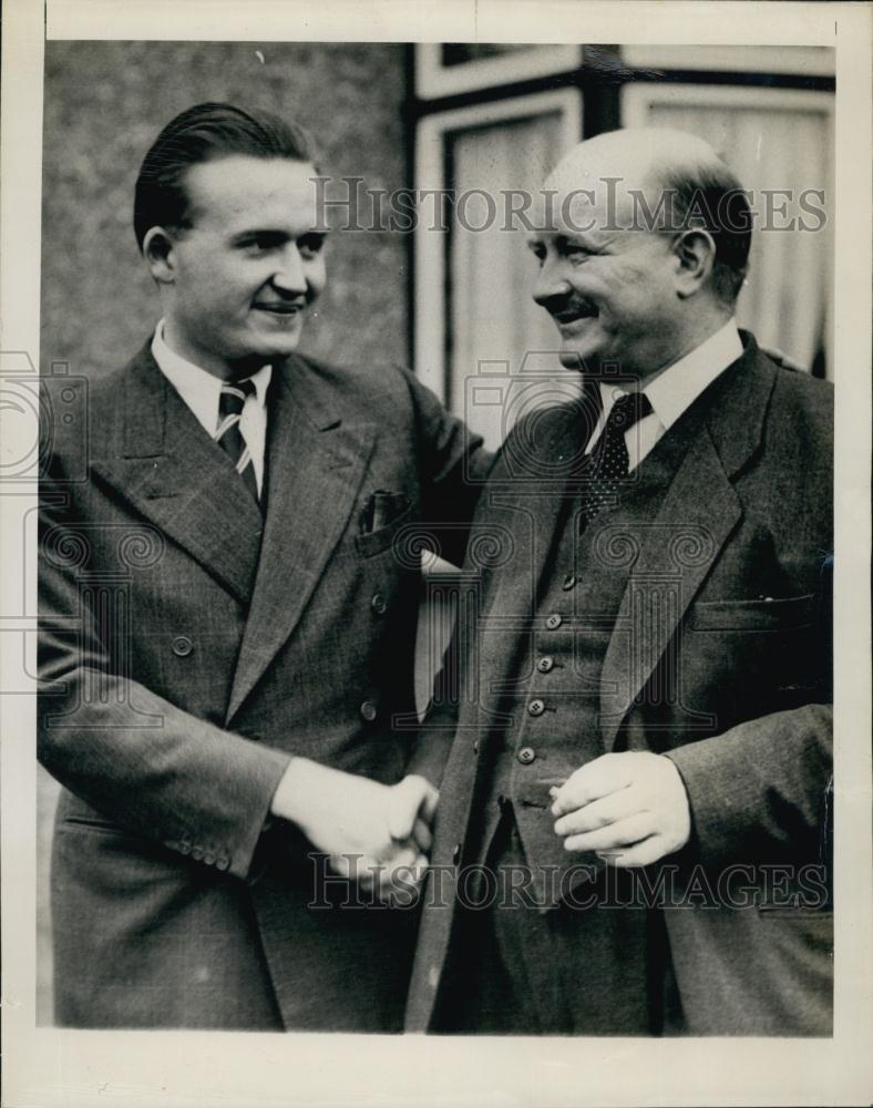 1947 Press Photo Stanislaw Mikolajczyk, son Marjan - RSL64235 - Historic Images