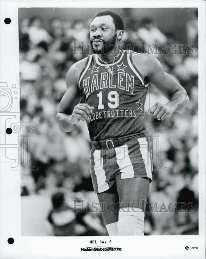 1978 Press Photo Mel Davis Harlem Globetrotters - RSL59873 - Historic Images