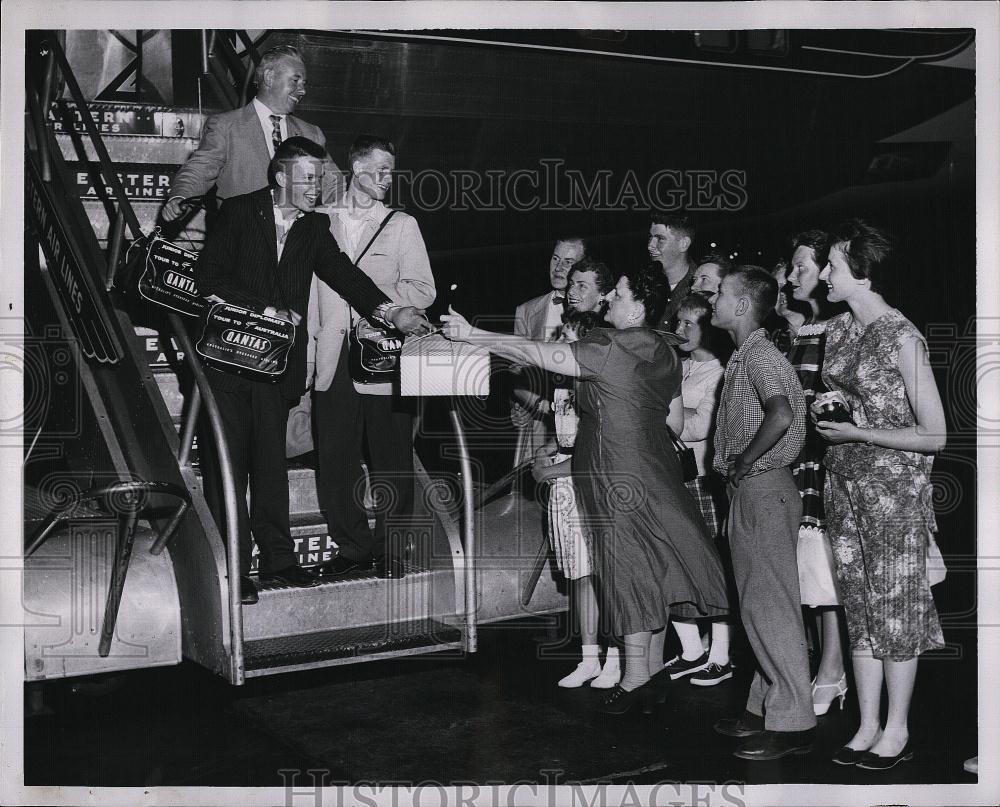 1958 Press Photo Billy Statsky Joe Murphy Johnny Driscoll - RSL90869 - Historic Images