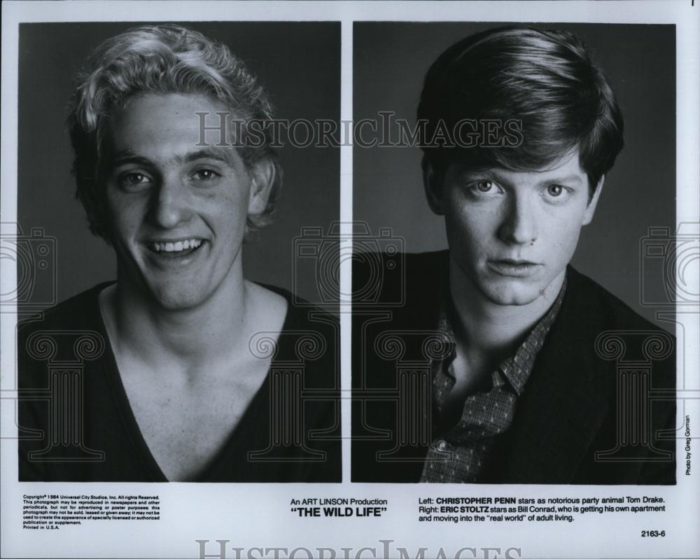 1984 Press Photo Christopher Penn and Eric Stoltz in "The Wild Life" - RSL88247 - Historic Images