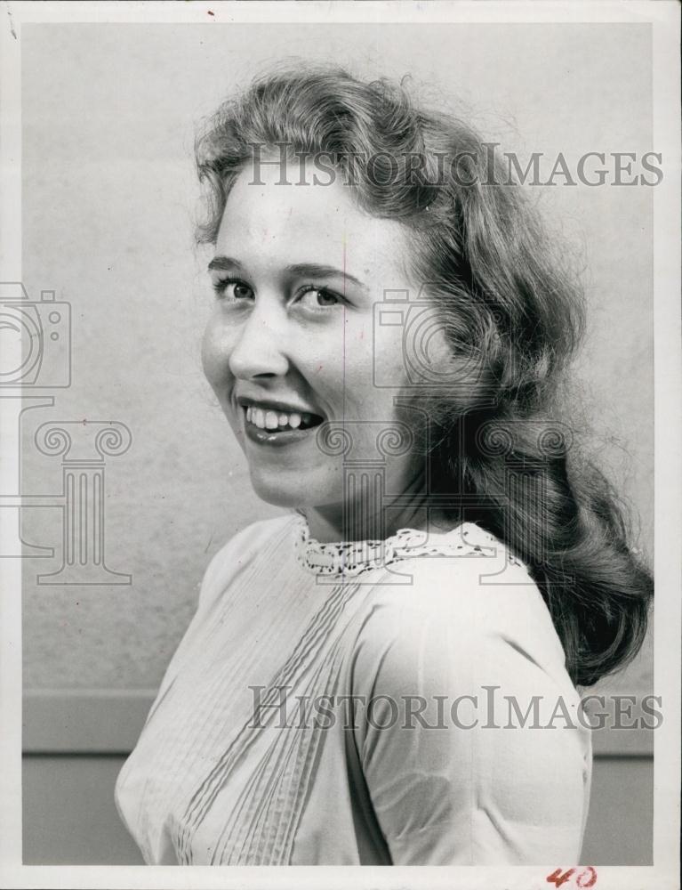 1958 Press Photo Engagement Announcement For Miss Marjorie Jenkins - RSL62591 - Historic Images