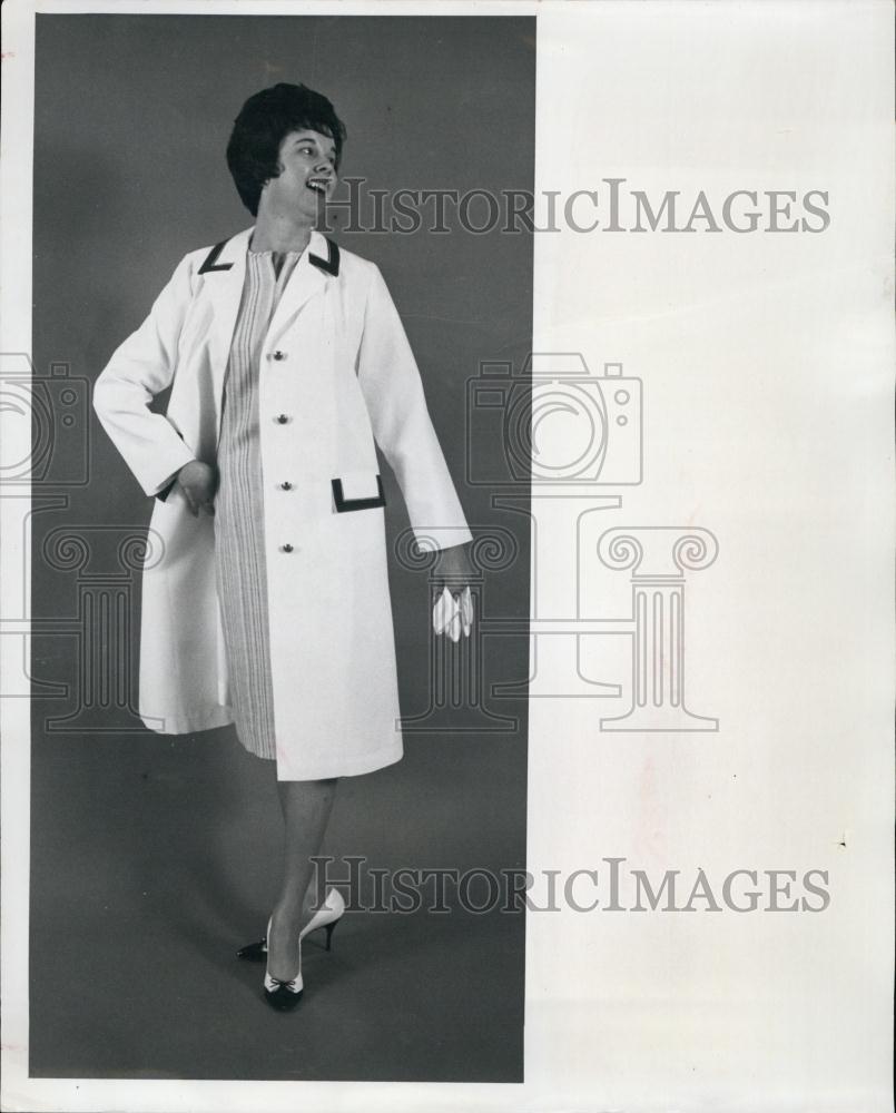 1967 Press Photo All-weather coat is $20 &amp; shift is $18 - RSL61737 - Historic Images