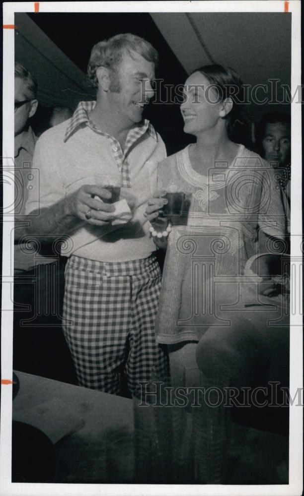 1974 Press Photo Dr &amp; Mrs Dan Miller At Tennis Match Opening Party - RSL64281 - Historic Images