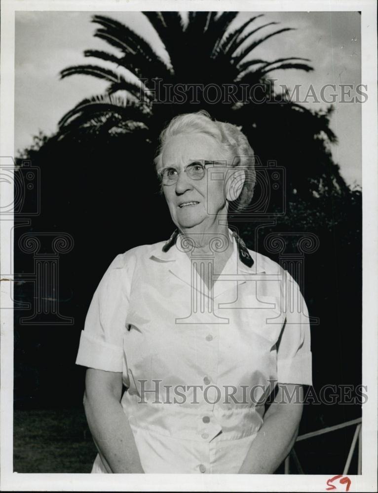 1958 Press Photo Mrs Gen Albert Orsborn, Principal Speaker at Salvation Army - Historic Images