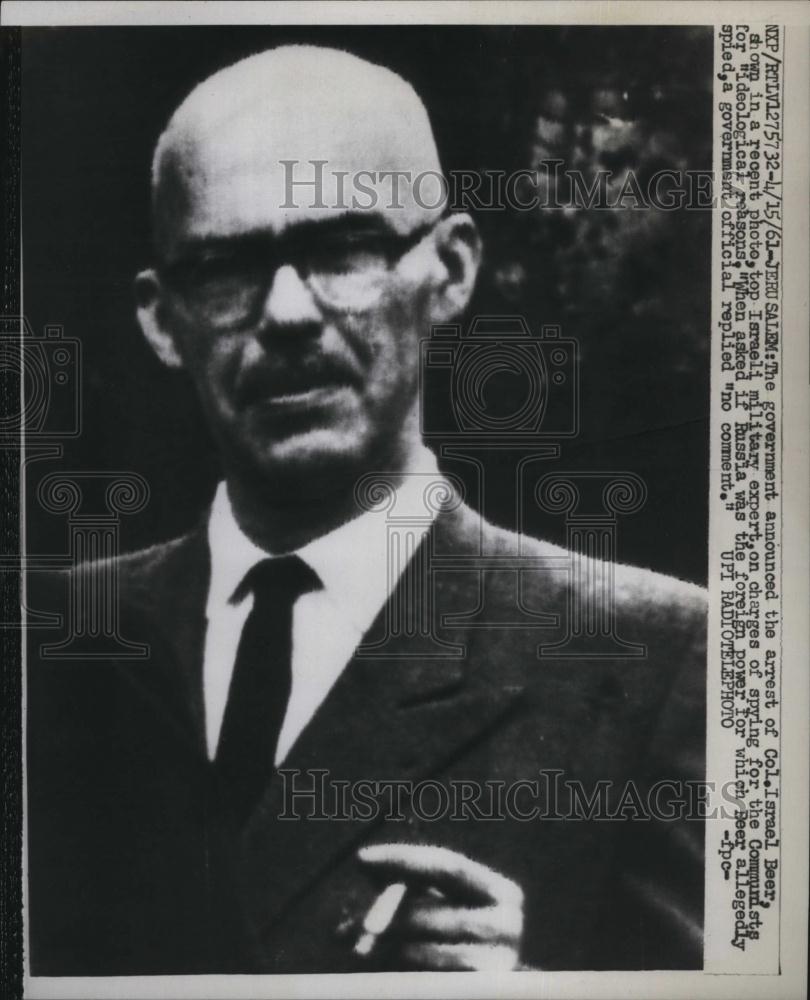 1961 Press Photo Israel Beer, Communist Spy charges - RSL83967 - Historic Images