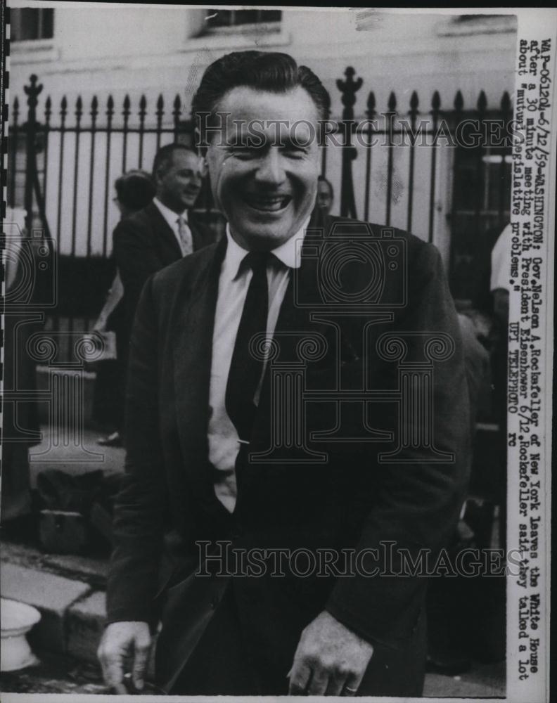 1969 Press Photo NY Governor Nelson Rockerfeller at the White House - RSL80075 - Historic Images