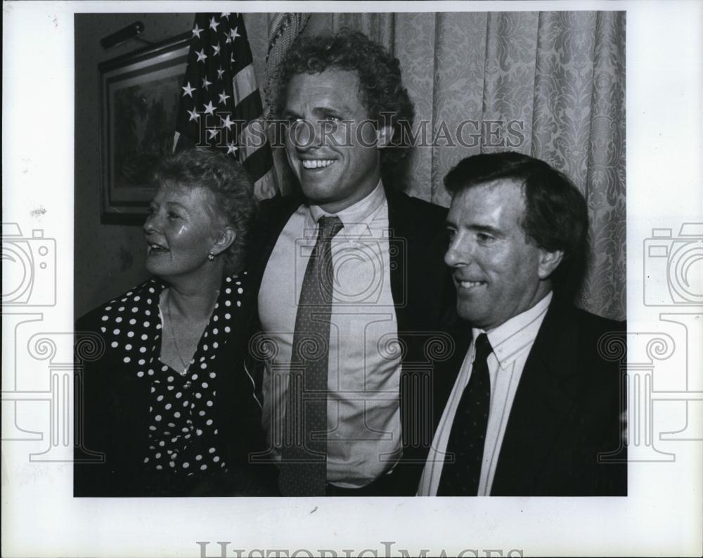 1991 Press Photo Birmingham Six member Gerry Hunter wife Sandra Congressman - Historic Images