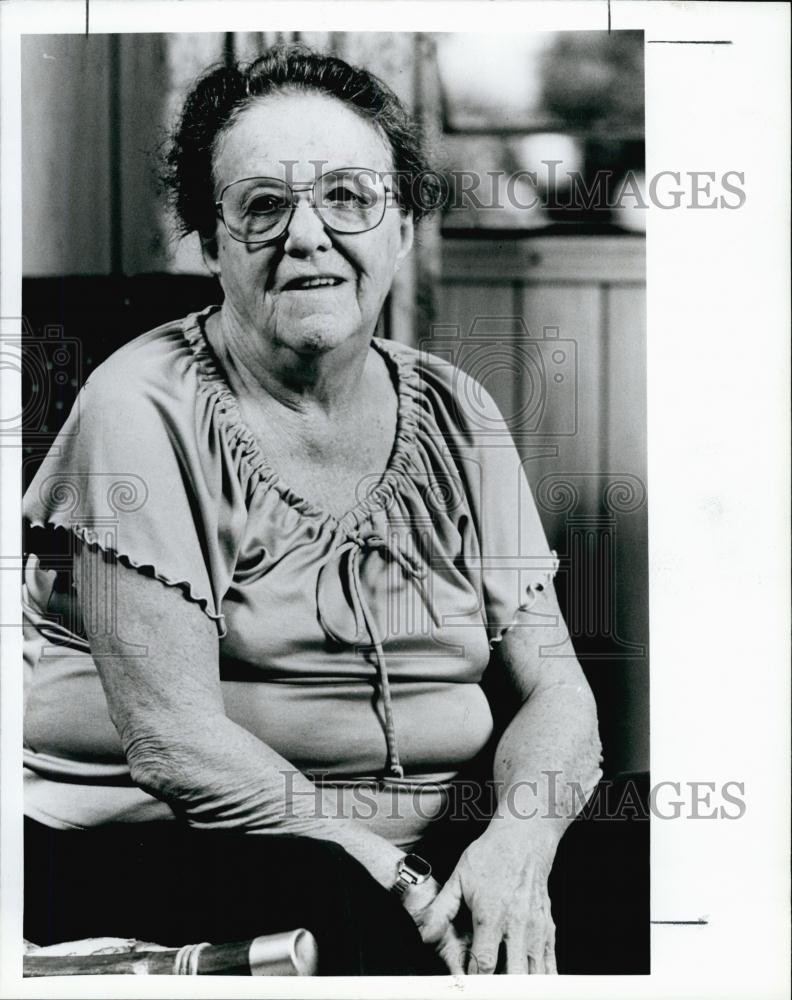 1989 Press Photo Louise Weinheimer Aunt Of Actress/Entertainer Lucille Ball - Historic Images