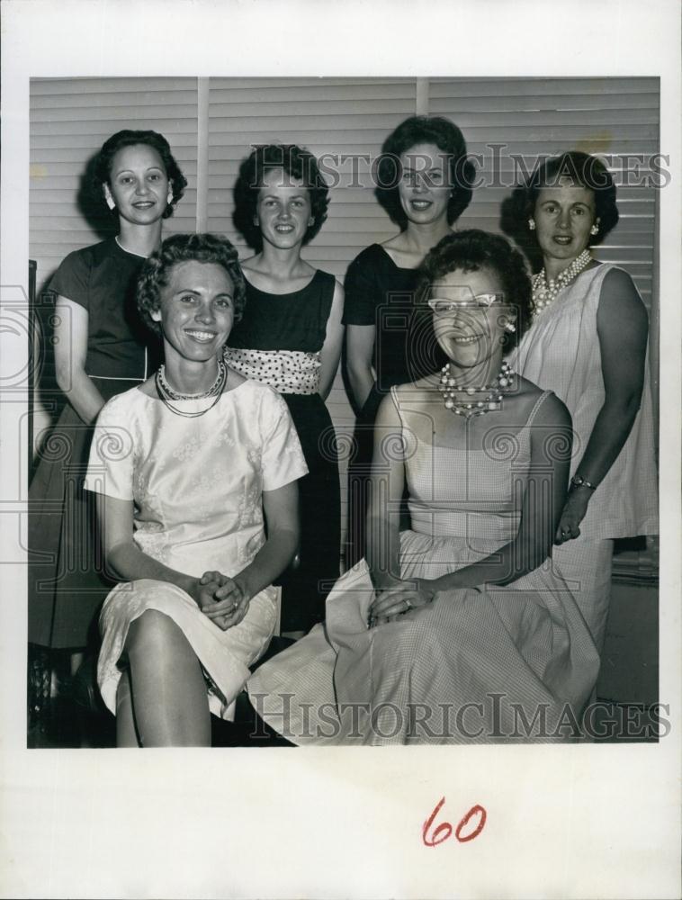 1962 Press Photo Mrs Rodger West New Officers Bradenton Junior Woman&#39;s Club - Historic Images