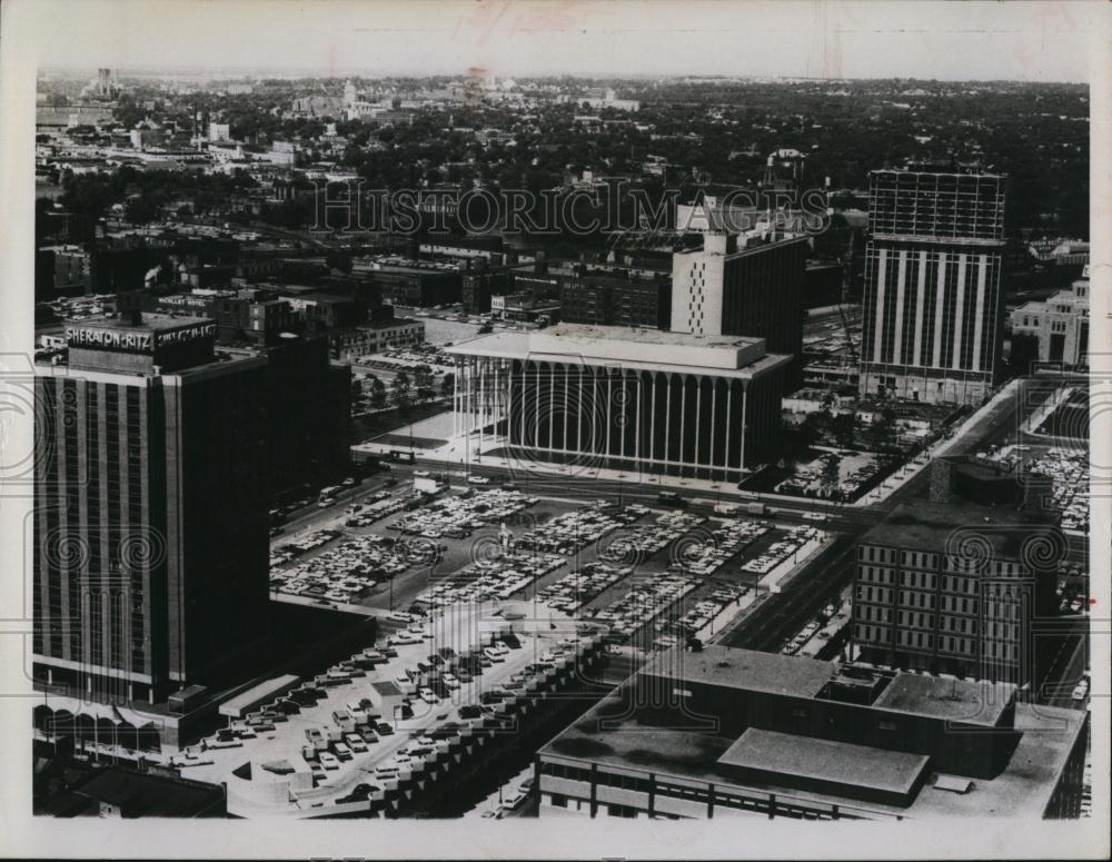 1966 Press Photo Aerial view of urban renewel development - RSL95661 - Historic Images