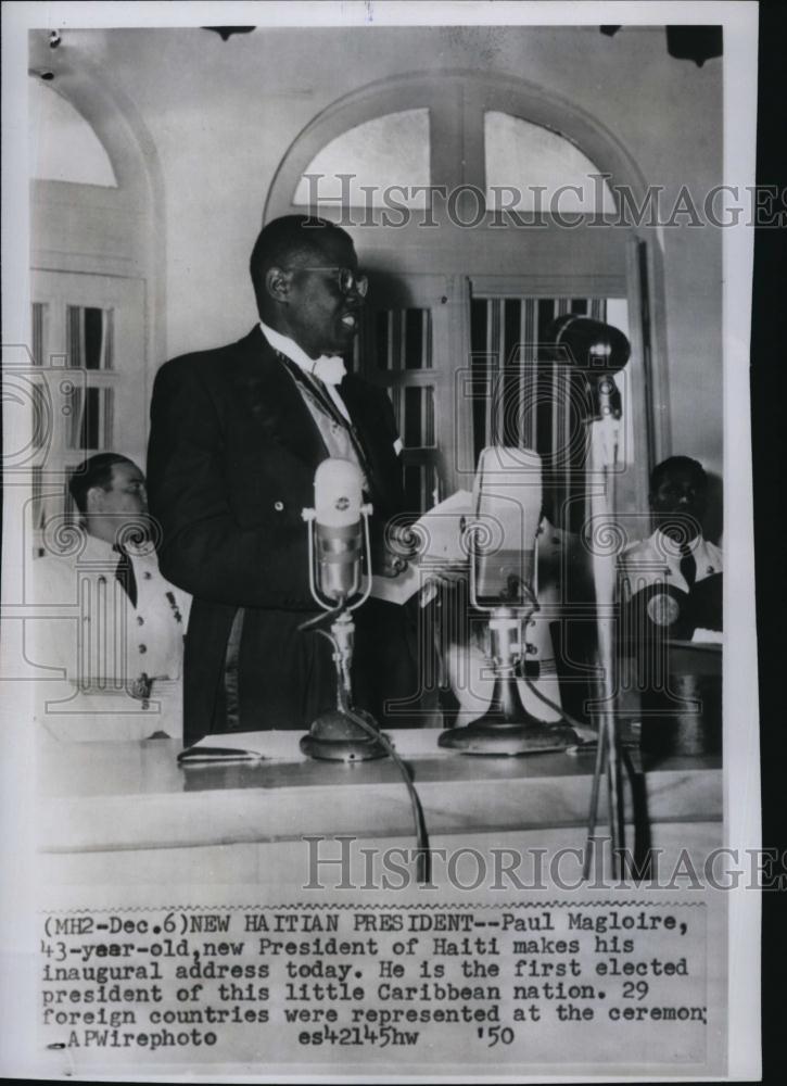 1950 Press Photo Paul Magleire President of Haiti - RSL83671 - Historic Images