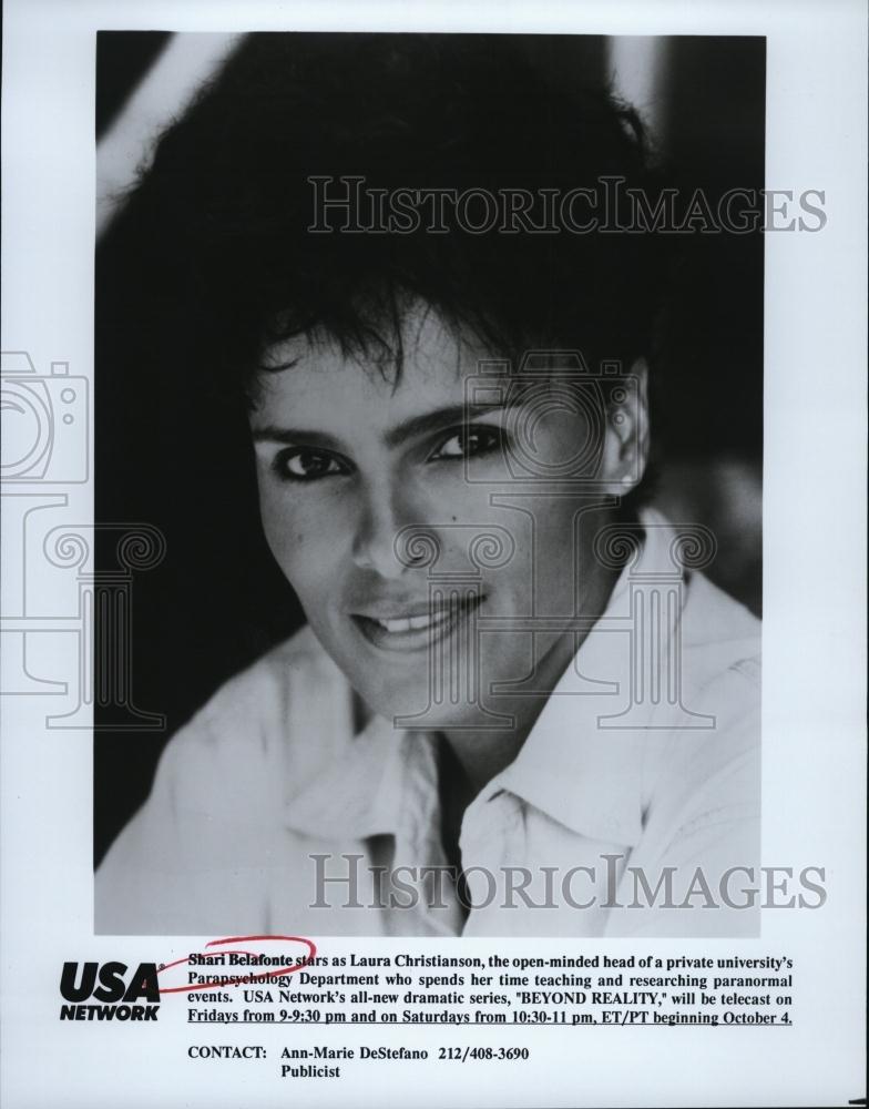 Press Photo American Actress Shari Belafonte Stars Drama Series Beyond Reality - Historic Images