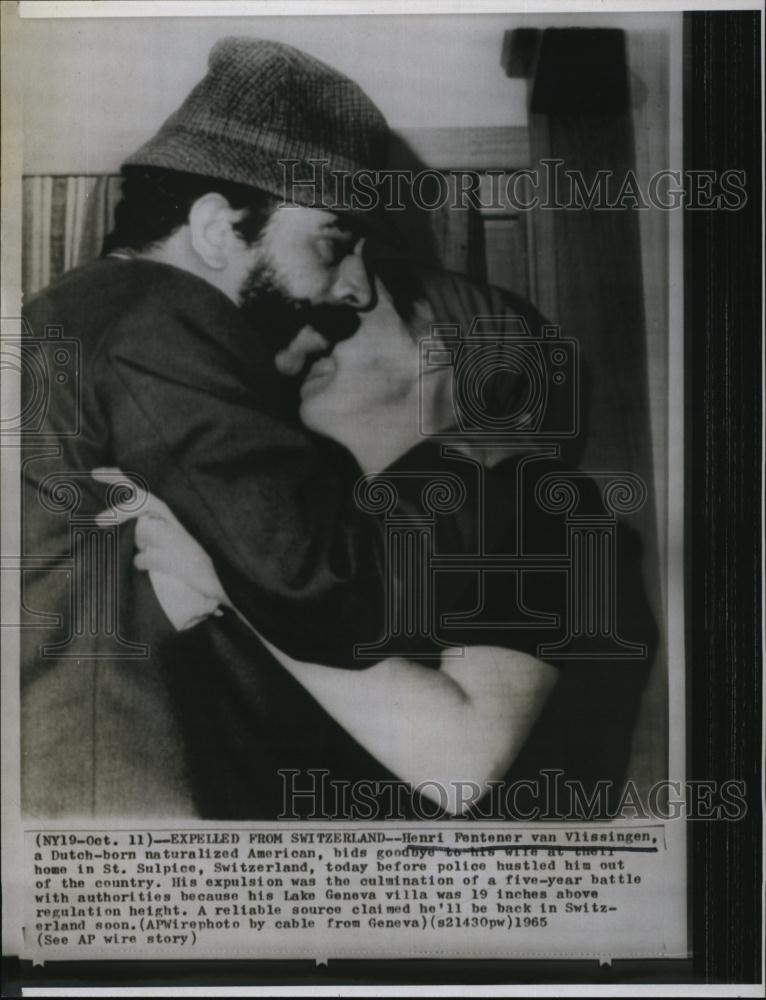 1965 Press Photo Henri Fentener Van Vlissingen, Dutch Born Naturalized American - Historic Images