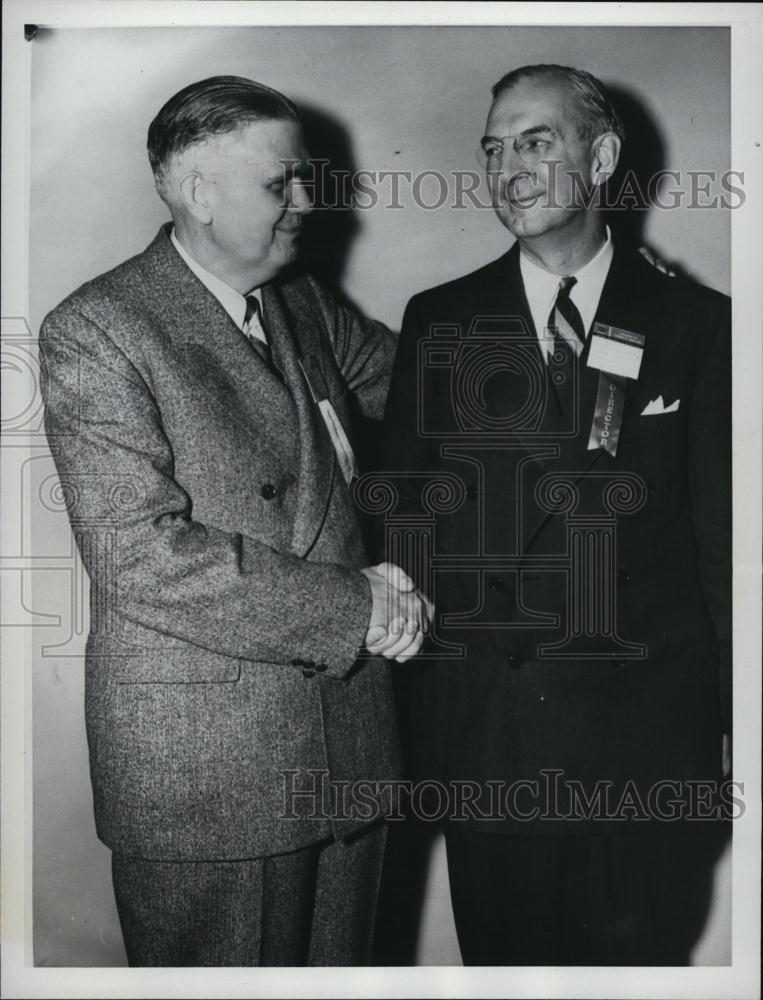 1947 Press Photo Earl Bunting President National Association Manufacturers - Historic Images