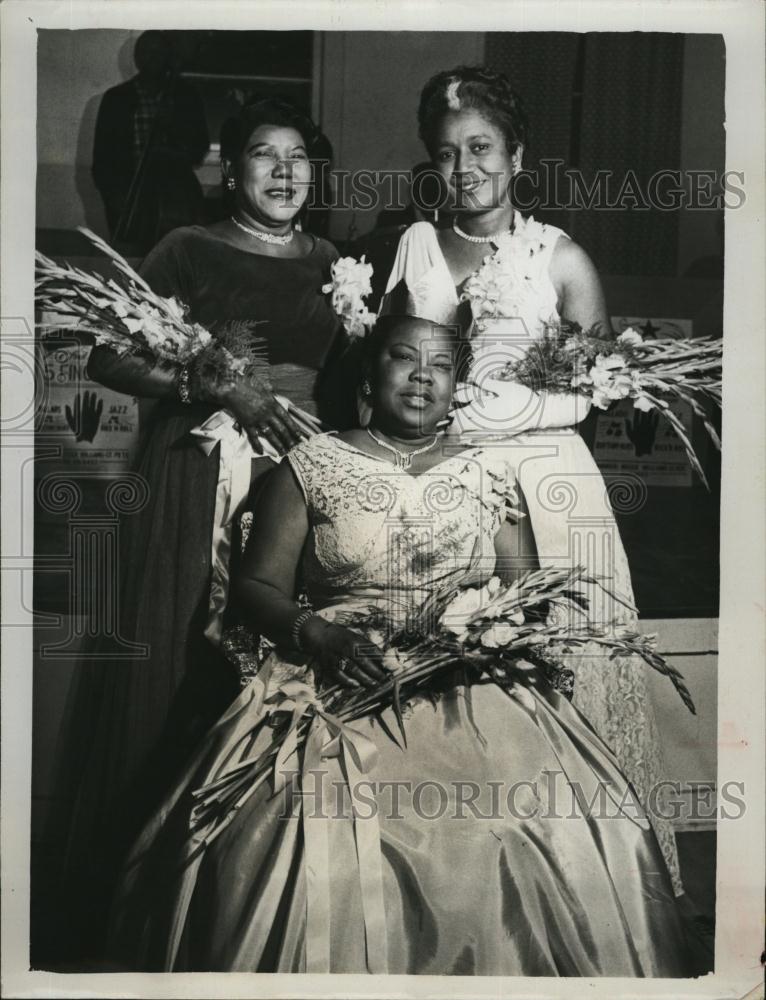 1961 Press Photo Annie M Stockton Quinn City Federation Colored Women&#39;s Crown - Historic Images